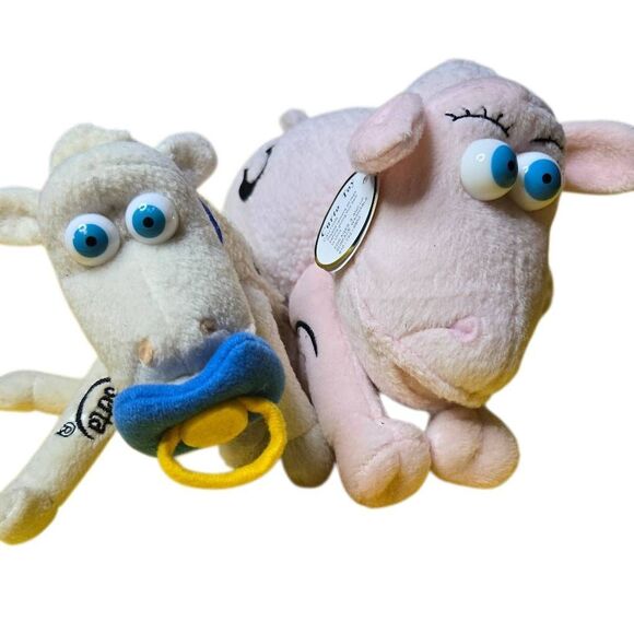 Serta Sleep Number Sheep Plush Set of 2 Numbers 3 and 1/16 - Picture 2 of 5
